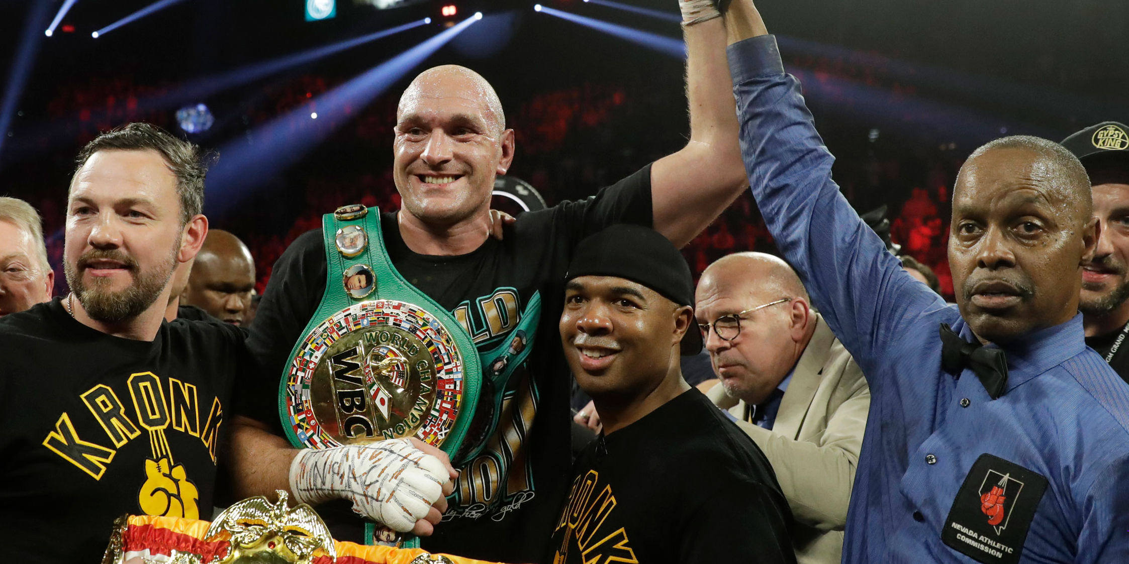 Tyson Fury sang ‘American Pie’ to his cheering crowd after knocking out Deontay Wilder