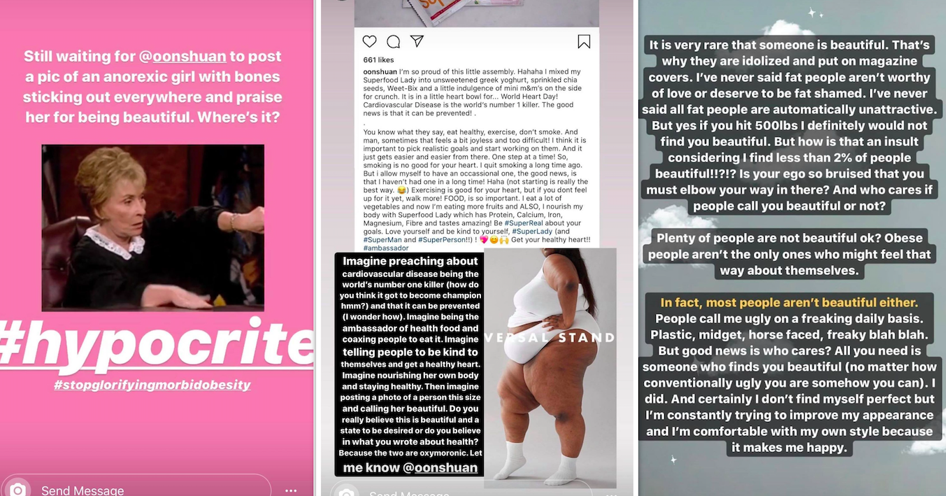 Xiaxue brands S’porean actress a ‘hypocrite’ for calling morbidly obese model ‘beautiful’