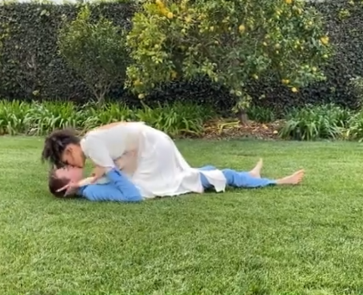 Nara And Lucky Blue Smith Lucky Blue Smith kisses Nara Pellman passionately in romantic video on