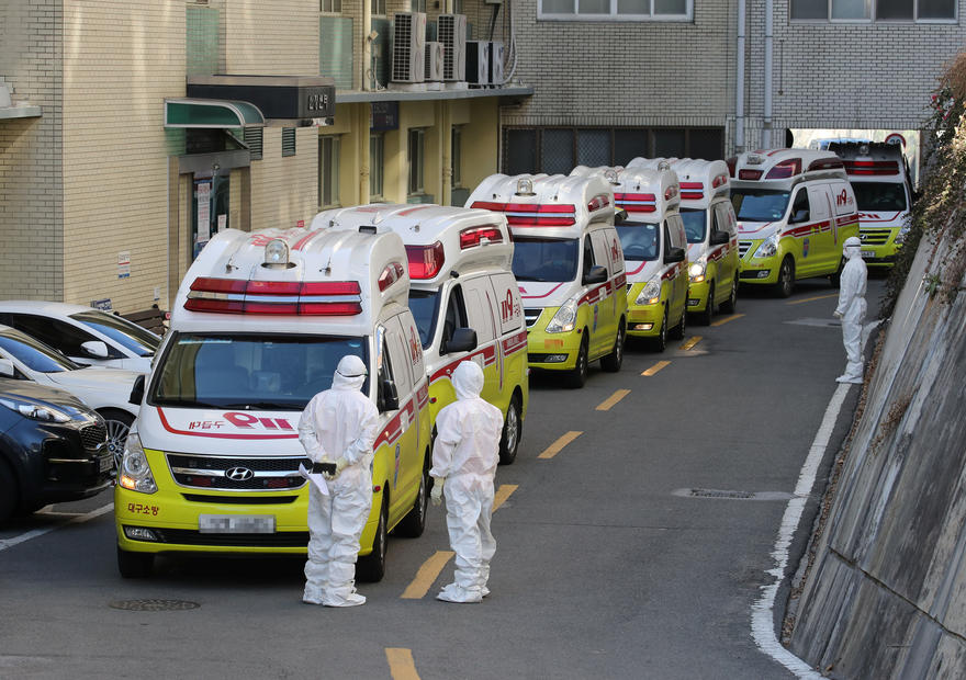 South Korea on highest alert against coronavirus as virus cases soar