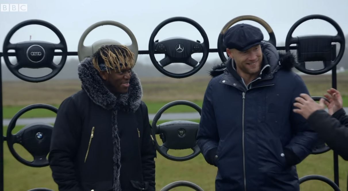 KSI makes Top Gear debut to smash footballs at Paddy McGuinness in the Air Bag Challenge