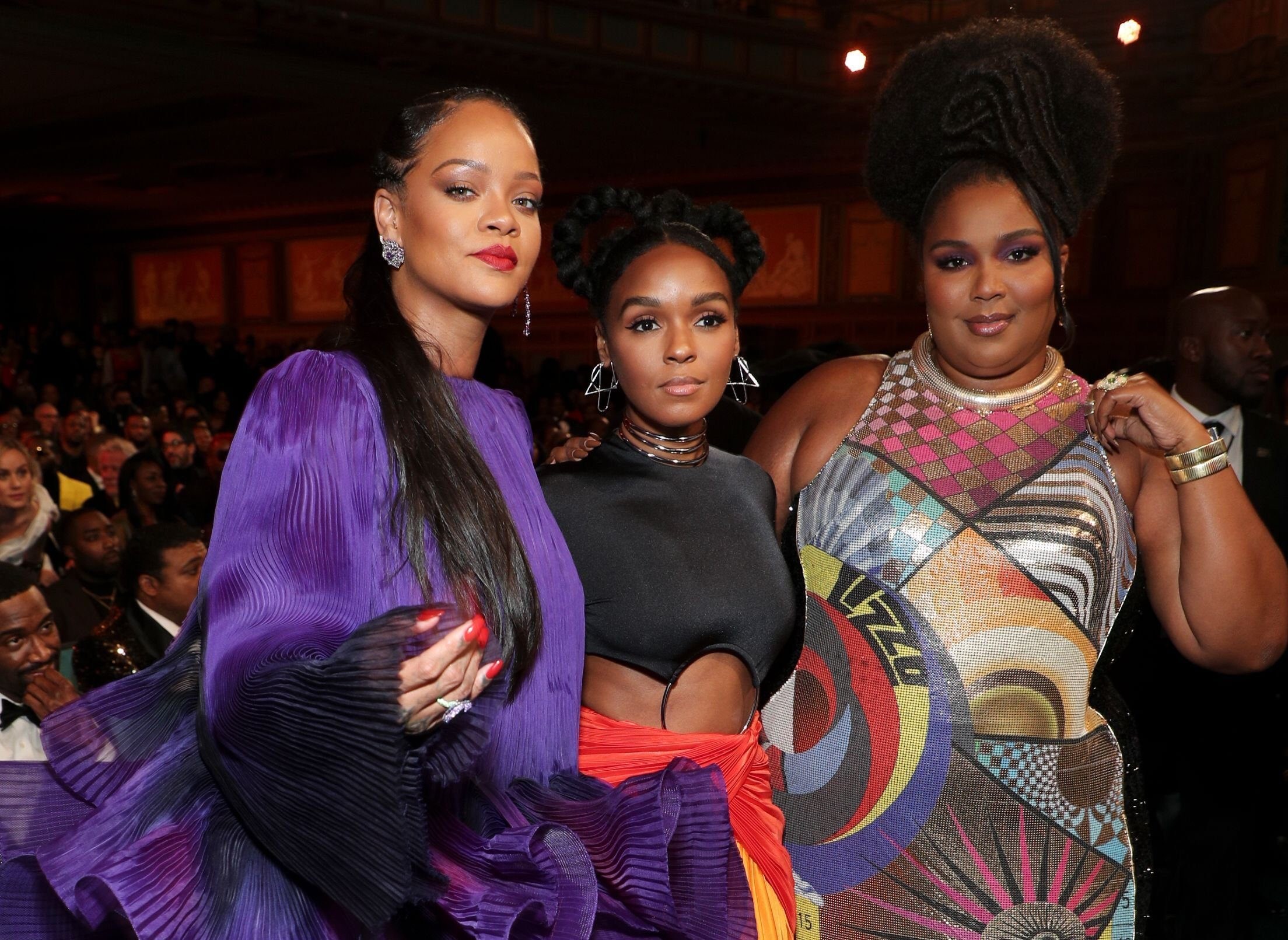 Rihanna and Lizzo unite with Janelle Monae at NAACP Image Awards after winning big
