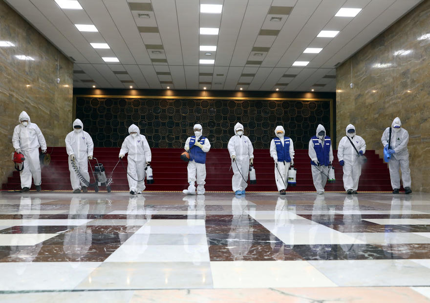 South Korea's Moon says situation "very grave" as mass virus tests get going