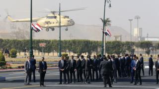 Hosni Mubarak: Egypt holds military funeral for ousted president