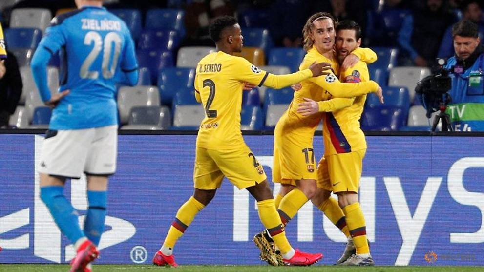 Football: Precious Griezmann's goal earns Barcelona draw at spirited Napoli
