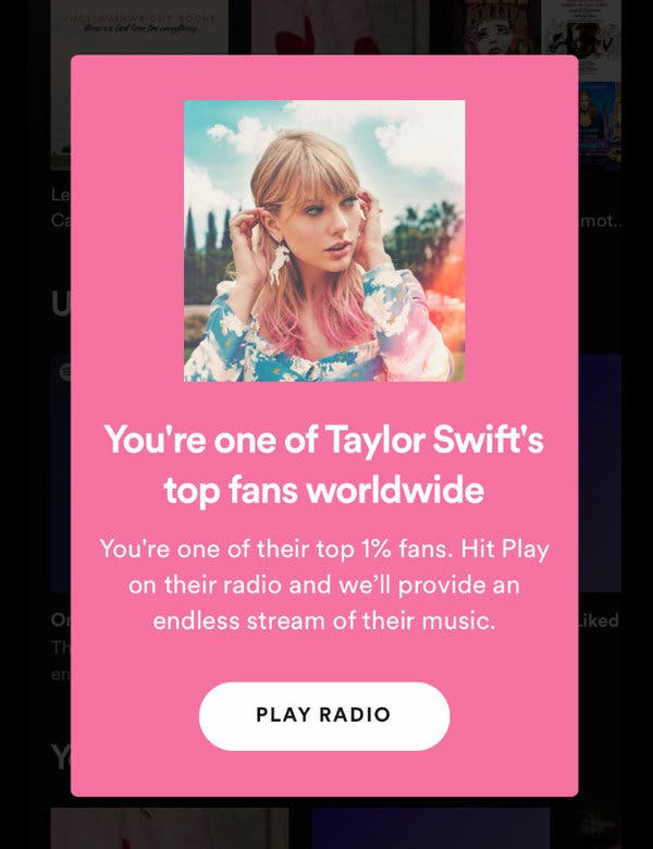What Do Those Spotify ‘Top Fans’ Messages Mean?
