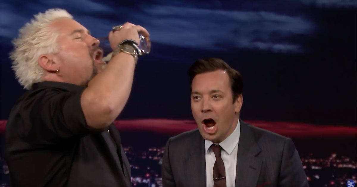Guy Fieri Hates Eggs — So Jimmy Fallon Challenges Him to Drink One Raw