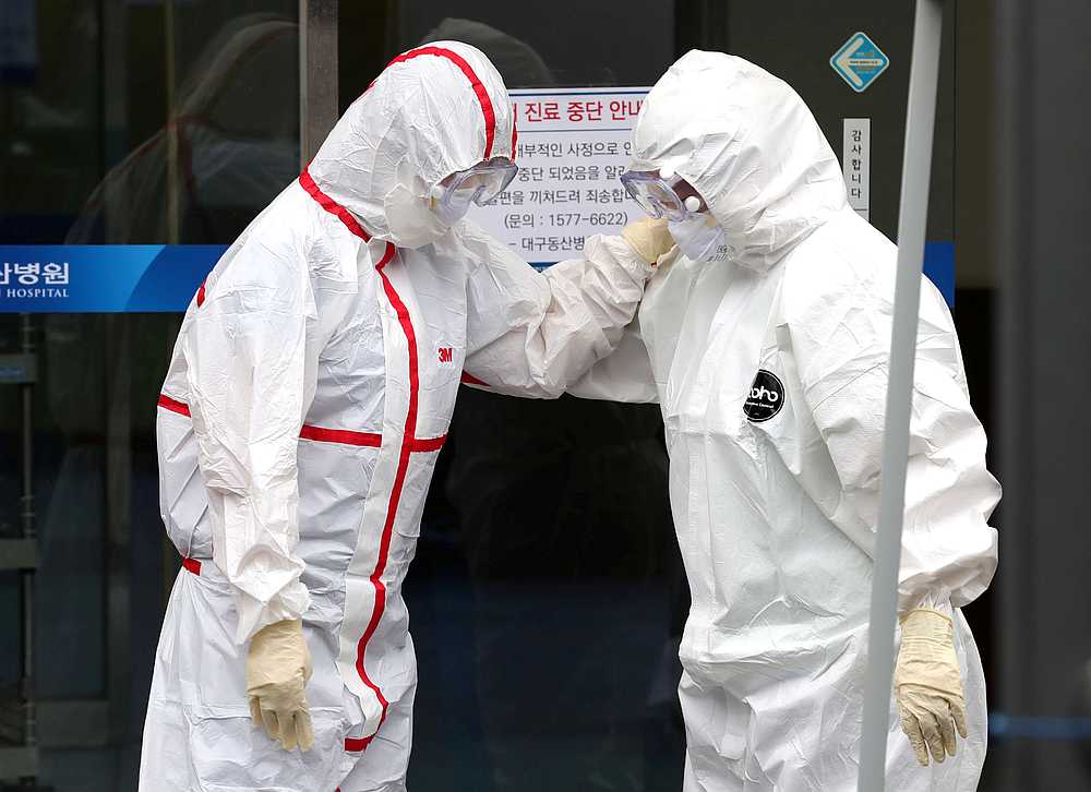 South Korea reports 594 new coronavirus infections for total of 2,931