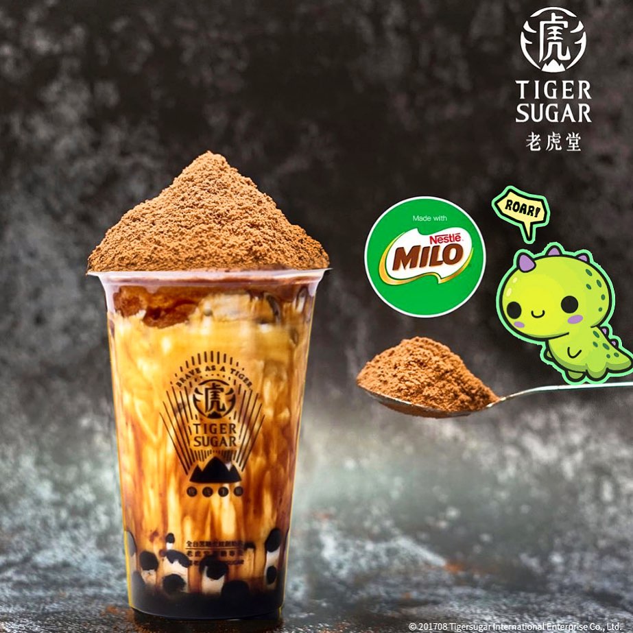 Tiger Sugar Launches Limited-Edition Milo Dinosaur Brown Sugar Boba Milk