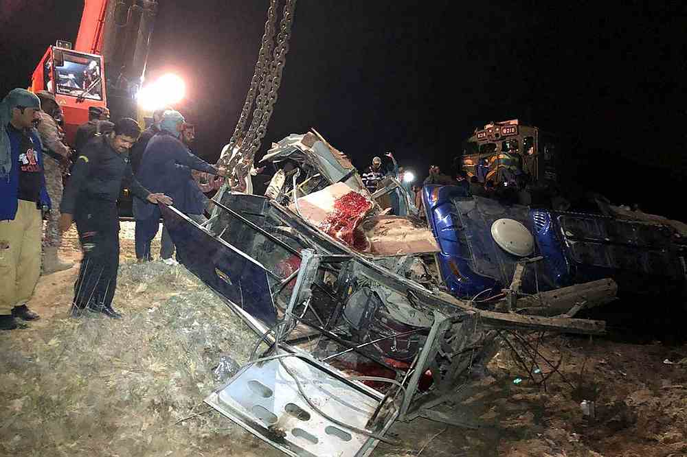 Train, bus collision kills at least 18 in Pakistan, say officials