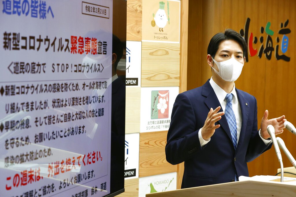 Japan reports 2 new deaths, Hokkaido urges people to stay home