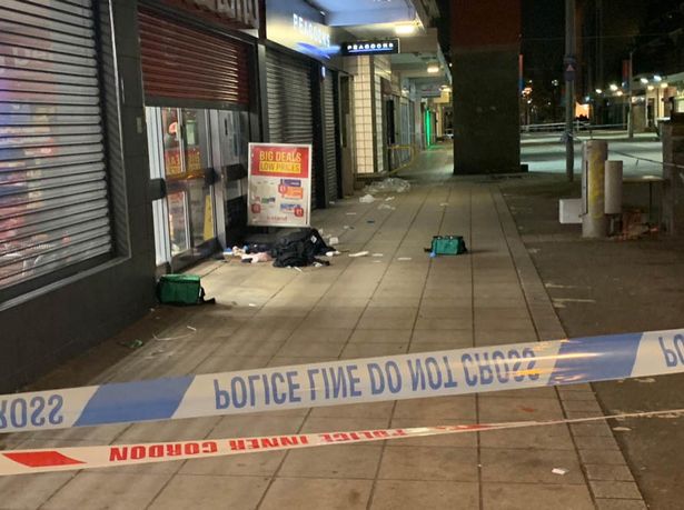 Shadwell stabbing: Bloody scenes after two knifed in fight outside Iceland