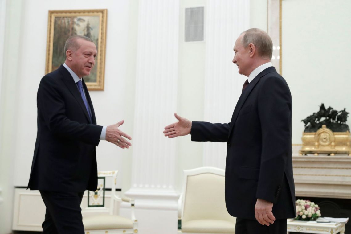 Russia's Putin, Turkey's Erdogan start talks in Moscow on Syria fighting