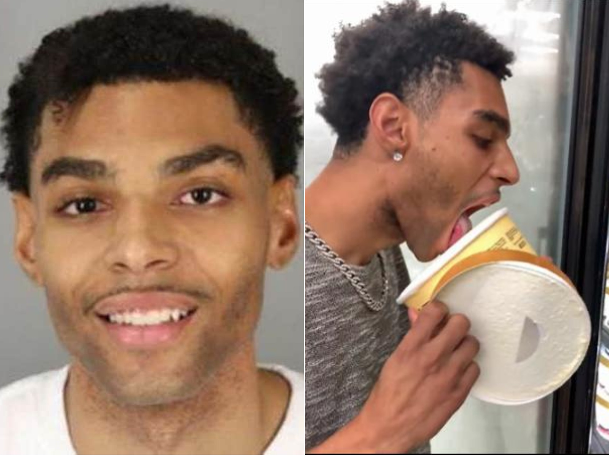 A Texas man who filmed himself licking a tub of ice cream in a Walmart then putting it back in the freezer has been jailed for 30 days