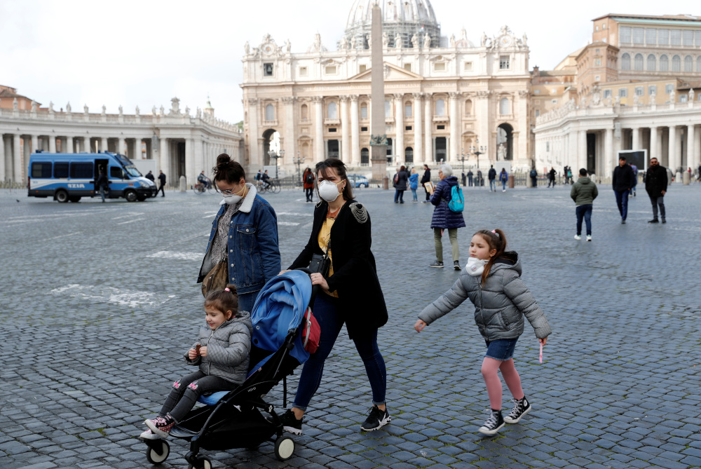 Catholic churches across Rome shut due to virus