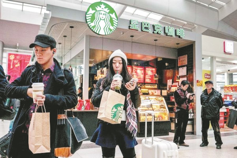 星巴克称中国业务剧降后恢复正常