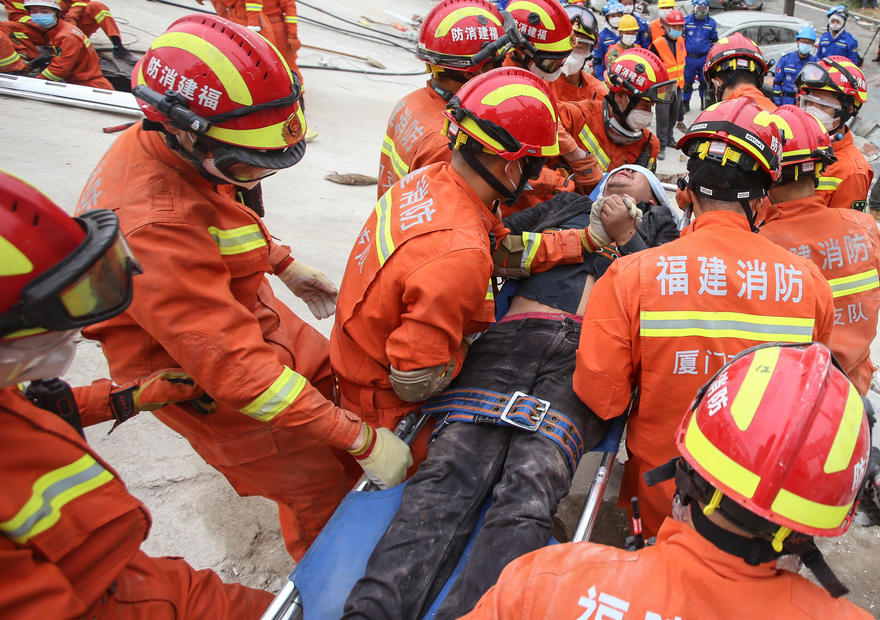 Four confirmed dead from collapsed China hotel used as quarantine site for Covid-19