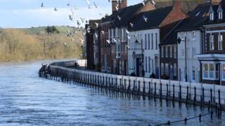 Prime Minister Boris Johnson visits flood-hit Bewdley