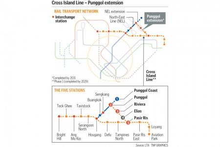 More Cross Island Line stations for Punggol, Pasir Ris residents