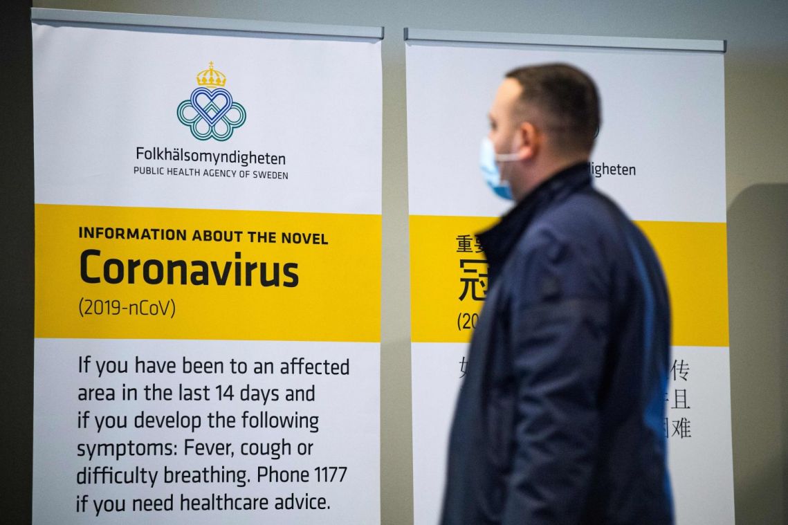 Sweden reports first death in coronavirus outbreak