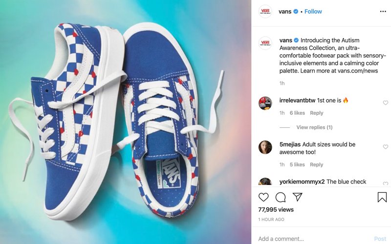 vans autism collection
