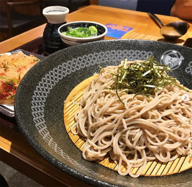 Terrace house foods in Singapore: Soba, broccoli pasta, Hida beef, omurice, and tiramisu