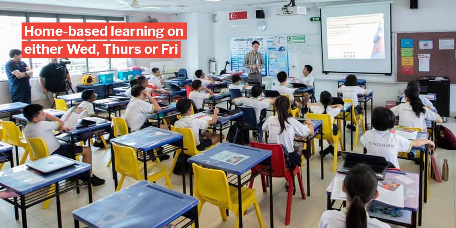 S’pore schools to have 1 day of home-based learning per week, dismissal times will be staggered
