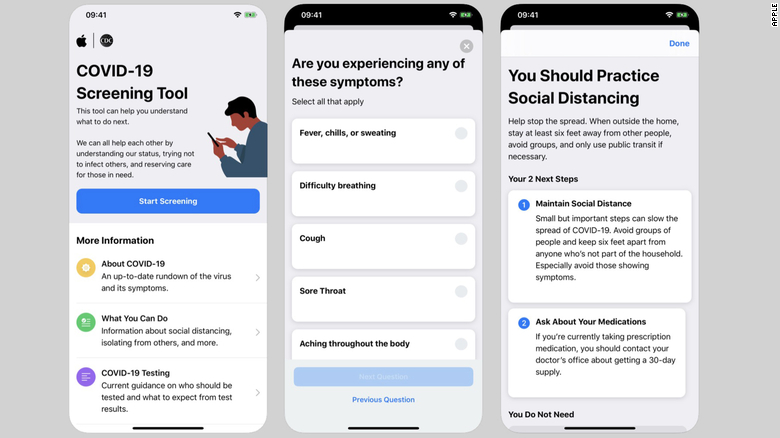 Apple releases coronavirus screening app and website in partnership with CDC