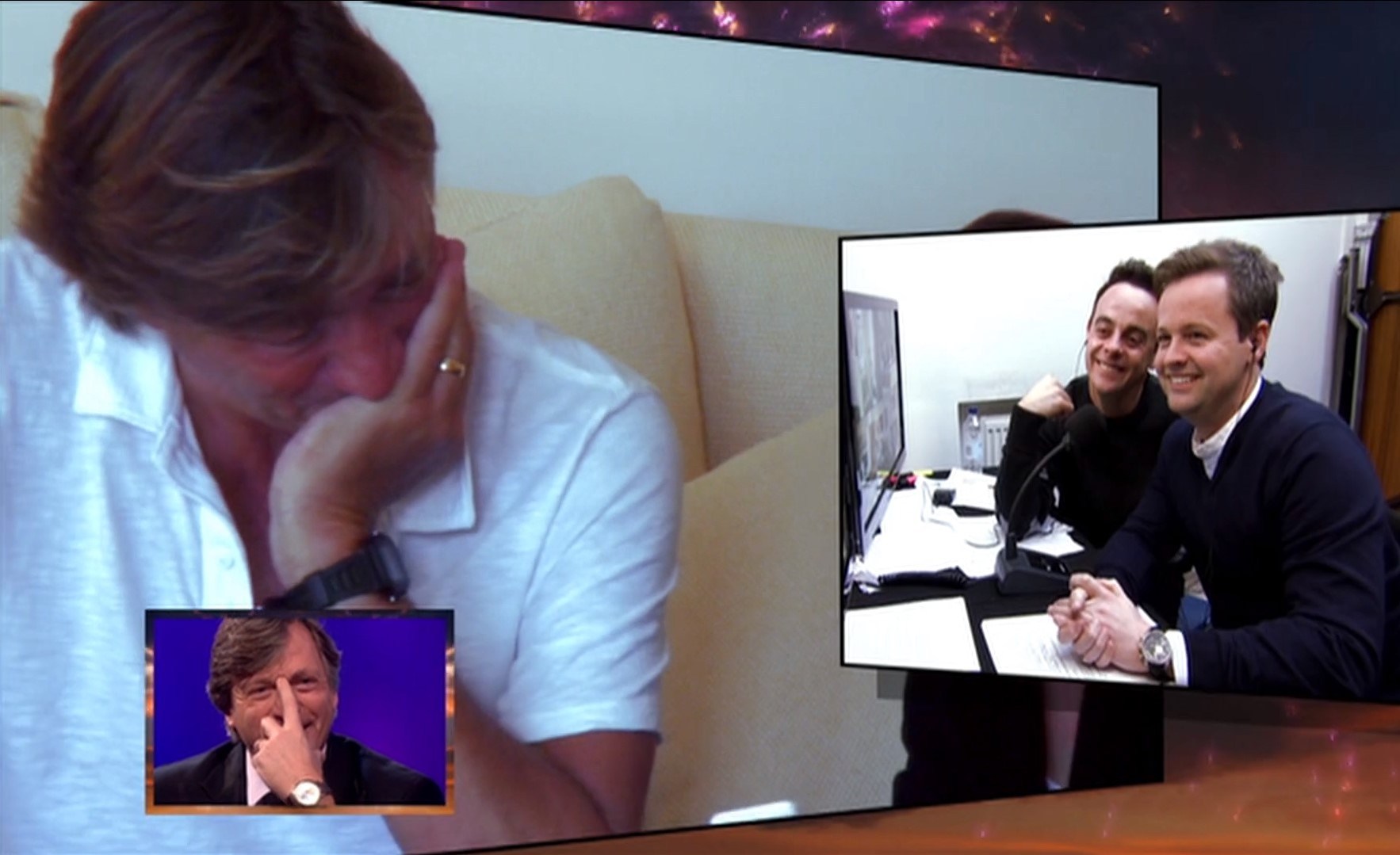 Richard Madeley struggles to hold it together during Ant and Dec’s Saturday Night Takeaway prank