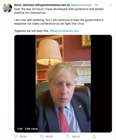 英国首相约翰逊感染新冠 特朗普还“安全”吗?