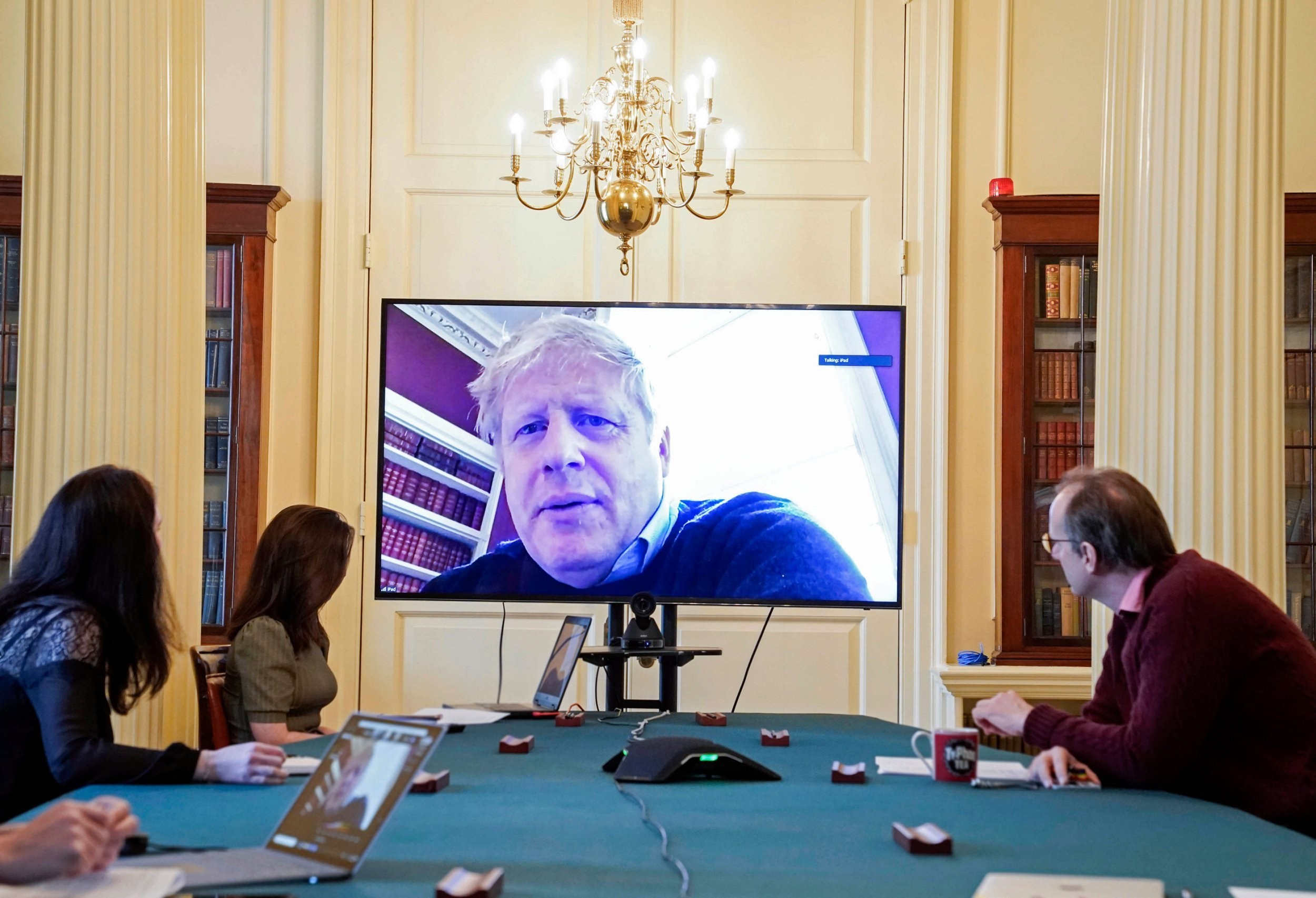 Boris leads coronavirus battle via video conference after testing positive