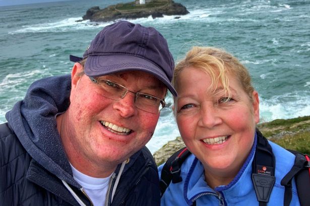 Husband with terminal bowel cancer fears coronavirus means he'll never hug wife again