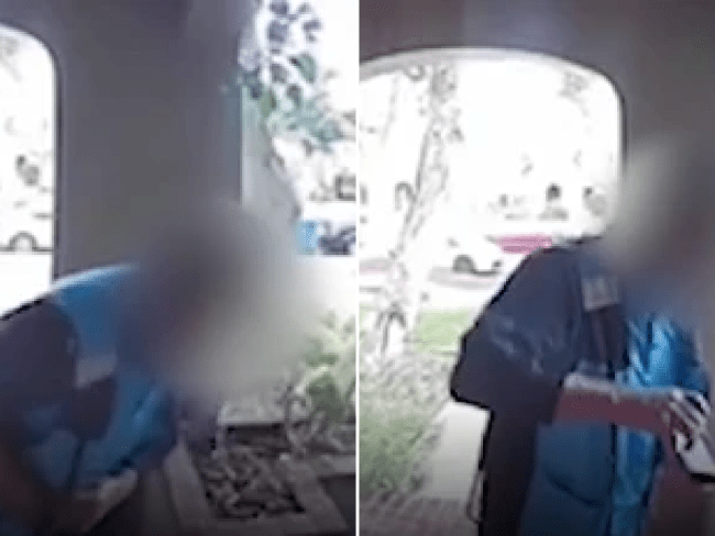 Amazon deliveryman sparks coronavirus scare after deliberately rubbing his saliva all over package