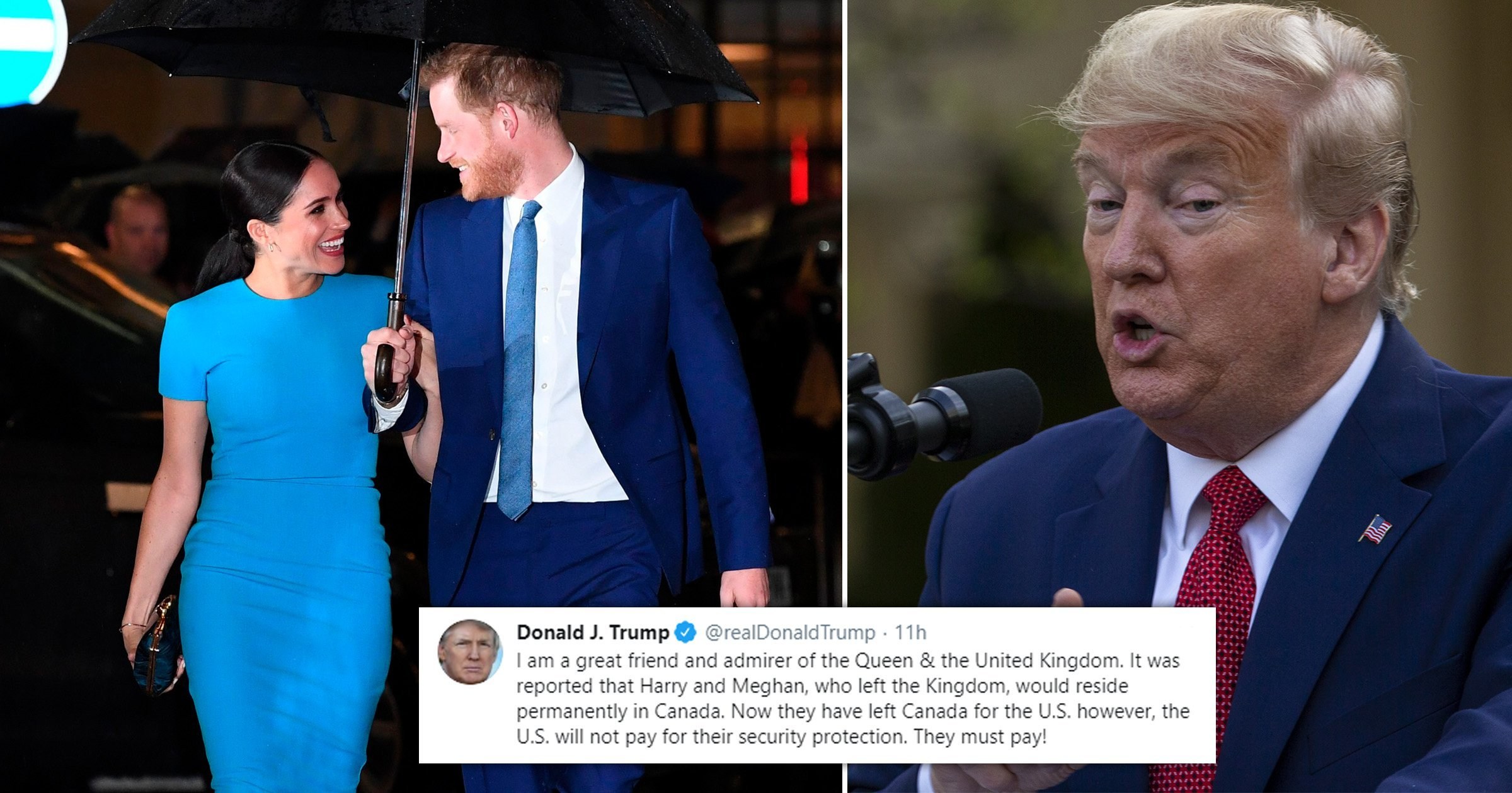 Meghan and Harry had ‘no plans’ to make Donald Trump pay for security