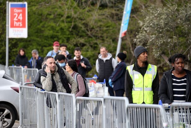 Man dies after falling while queuing to shop at Tesco in high street
