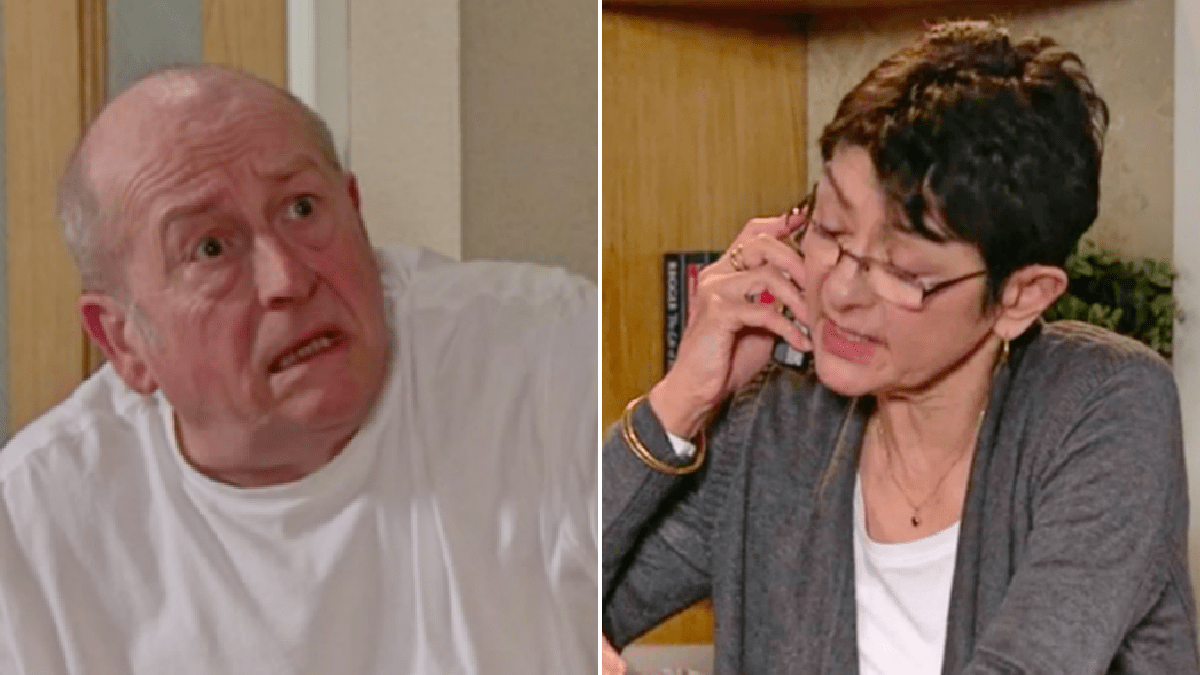 Coronation Street spoilers: Sick Geoff Metcalfe finally caught out as he fakes a heart attack to prevent Yasmeen Nazir from leaving?