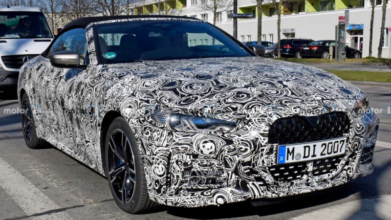 2021 BMW 4 Series Convertible spied showing new details