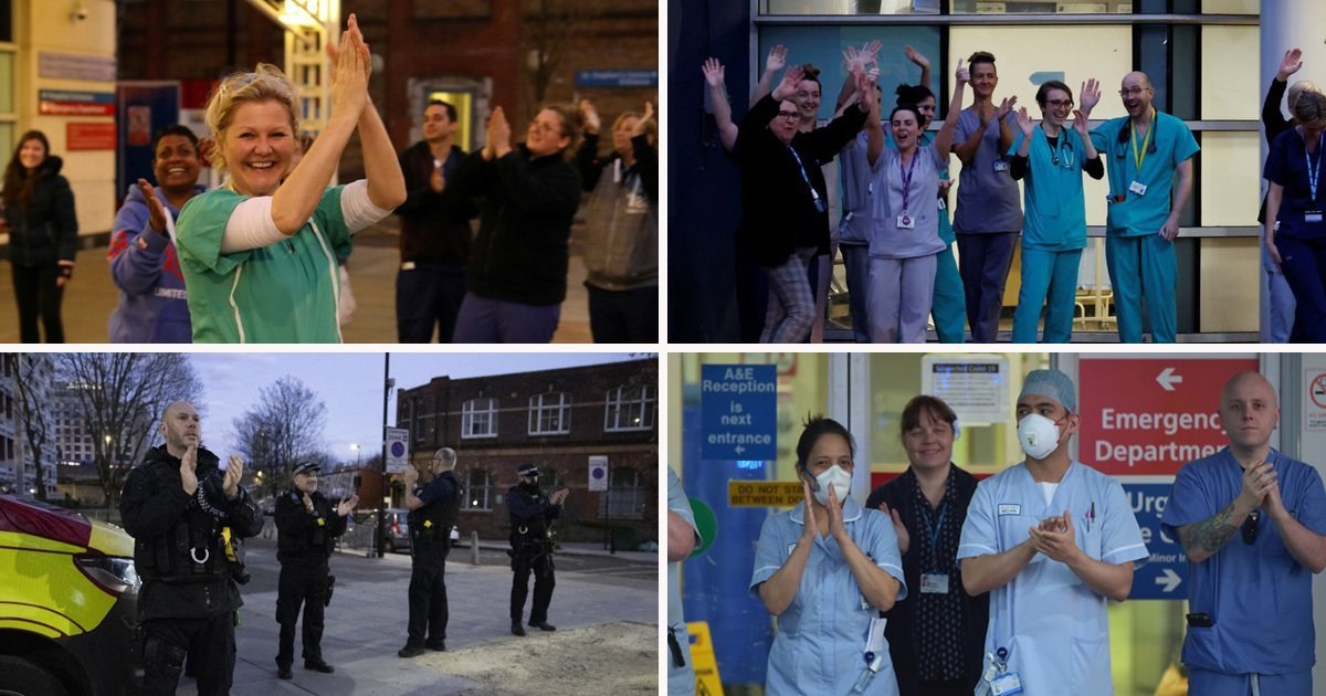 Applause rings out across UK in second Clap for Carers and key workers