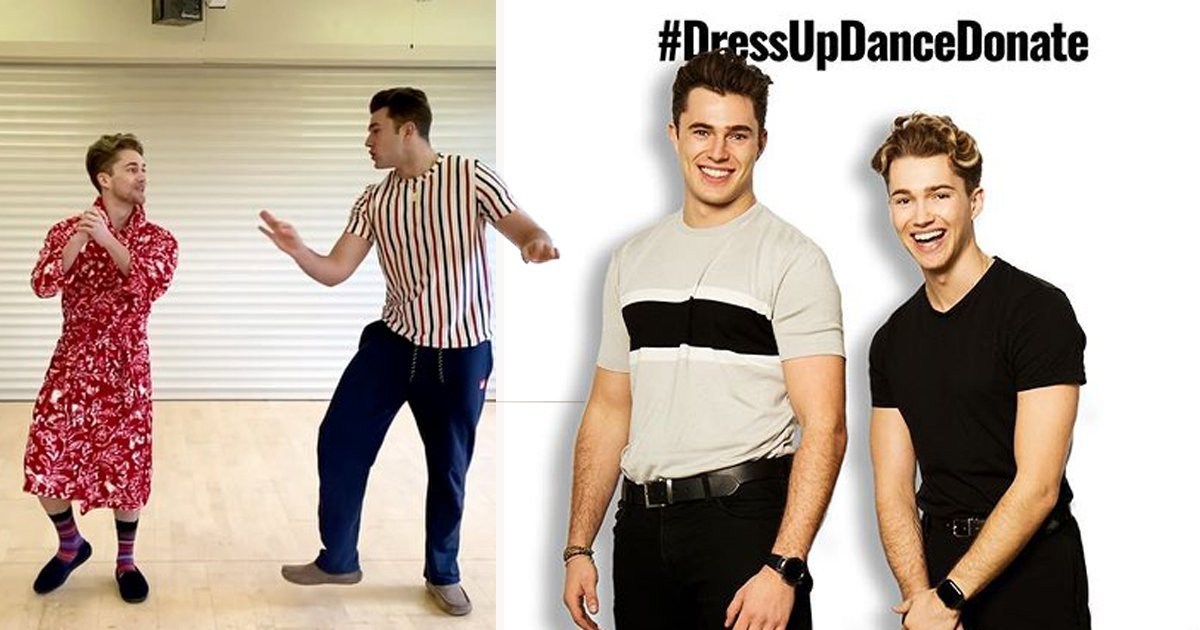 Curtis and AJ Pritchard want fans to #DressUpDanceDonate for the NHS after they saved Curtis’s dance career