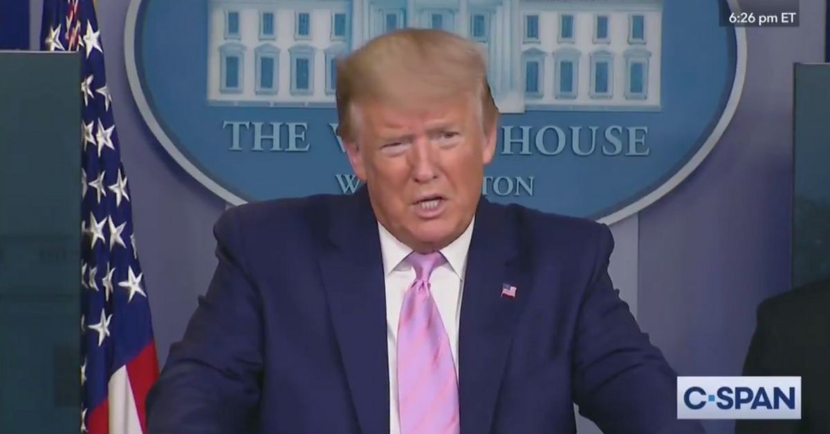 Trump Used His Pandemic Briefing To Declare That He's 'Number One On Facebook' Out Of Nowhere, And Nobody Is Having It