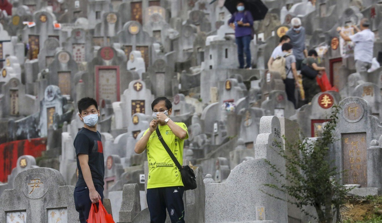 Coronavirus: quieter Ching Ming Festival as Hongkongers mark grave-sweeping date with social-distancing laws in place