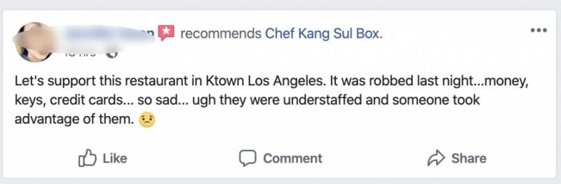 2 Struggling Korean Restaurants Robbed of $6,300 in Cash in Los Angeles
