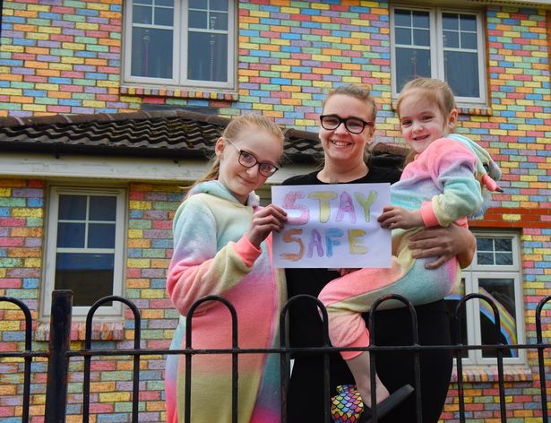 Mum transforms house into tribute to coronavirus key workers in just three days