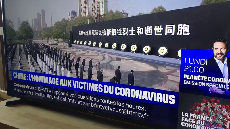 法电视台转播中哀悼活动 · 记者：“他们正在埋宝可梦”
