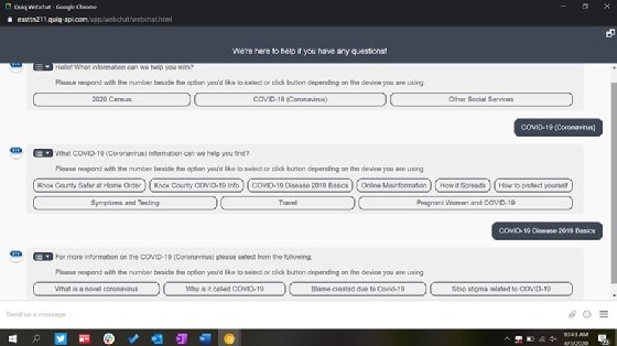 City of Knoxville deploys a web and SMS chatbot