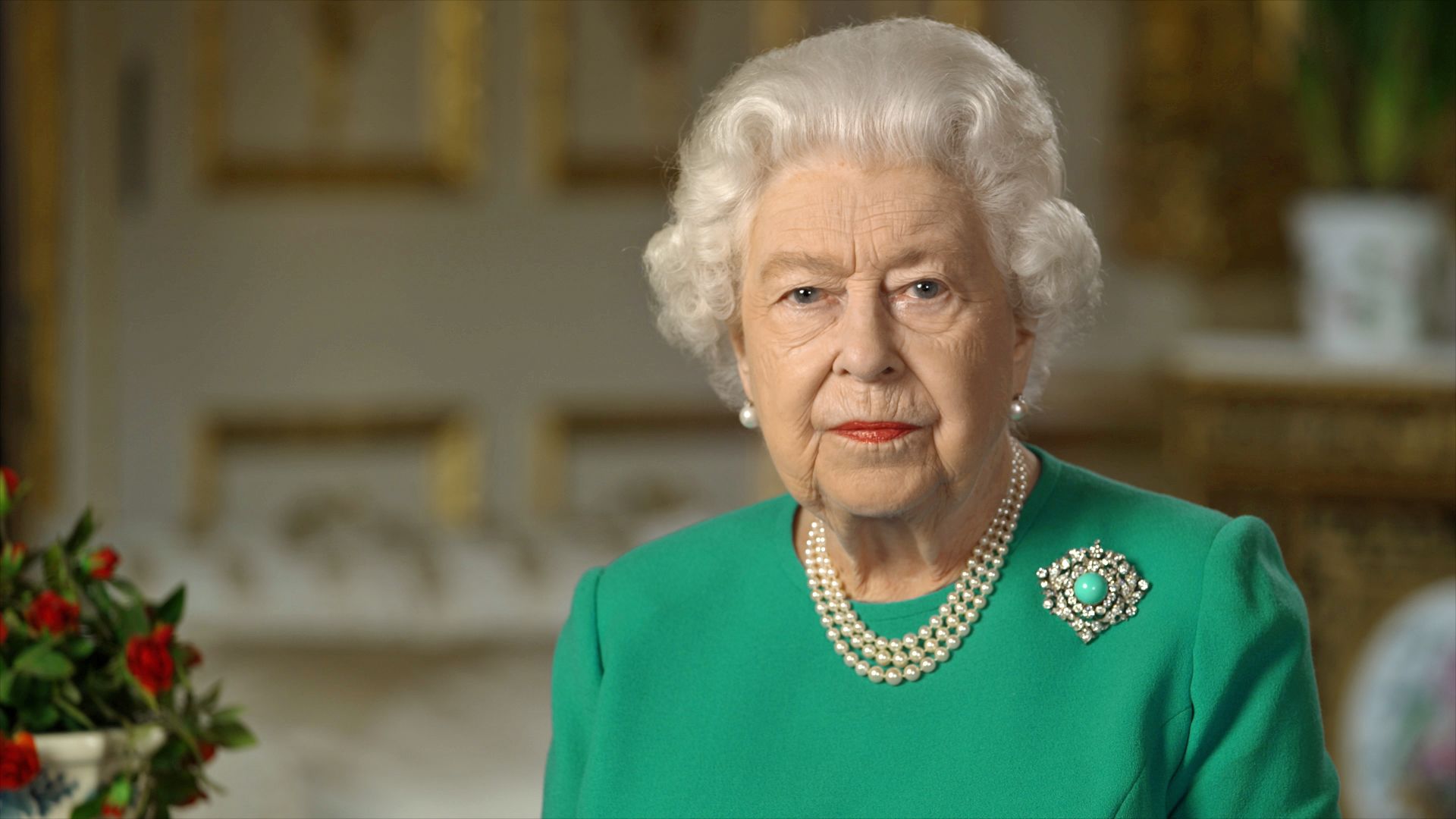 The Subtle Message Queen Elizabeth Sent By Wearing an Unusual Brooch During Her Televised Address