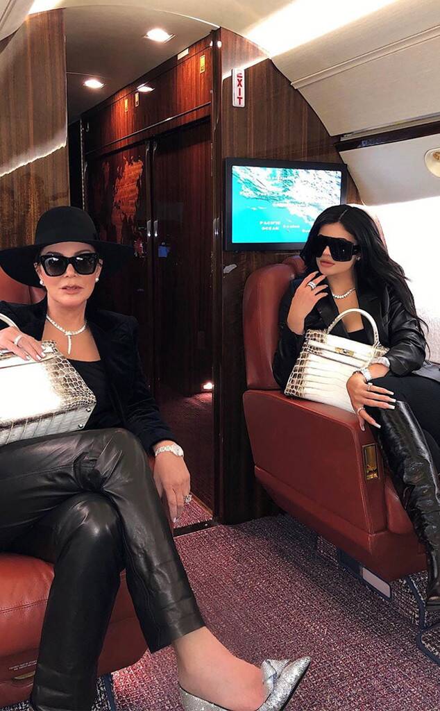 Kylie Jenner and Kris Jenner Recreate Iconic Kourtney Kardashian Moment in TikTok Debut