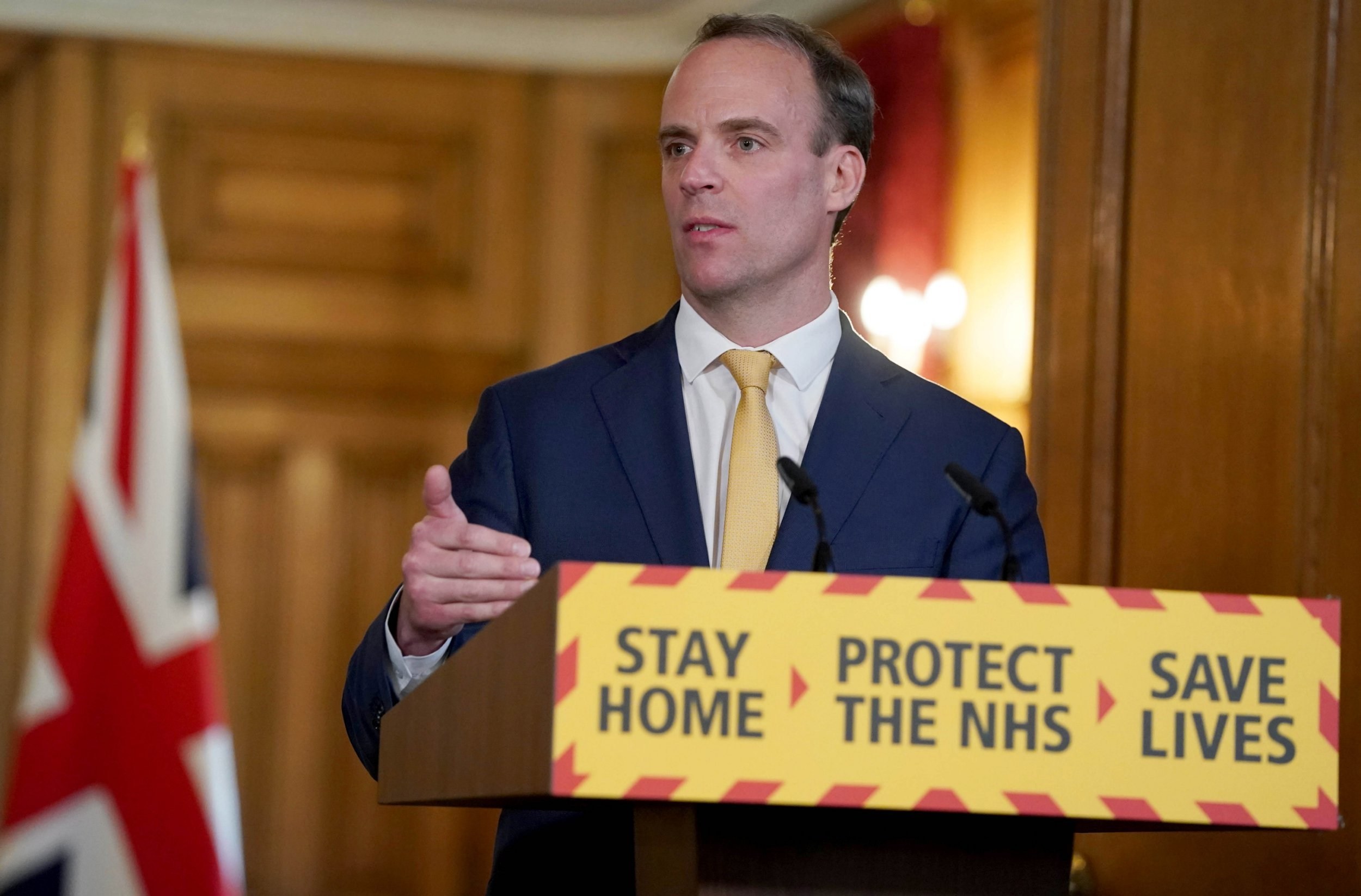Raab hints at extending lockdown as restrictions are ‘not at review stage’