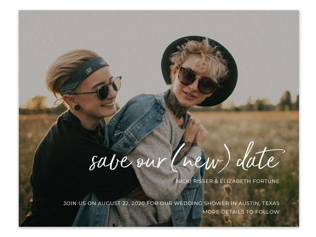 Zola is offering free change-the-date cards to couples who have already sent save-the-dates or invites using its service and have to postpone their weddings