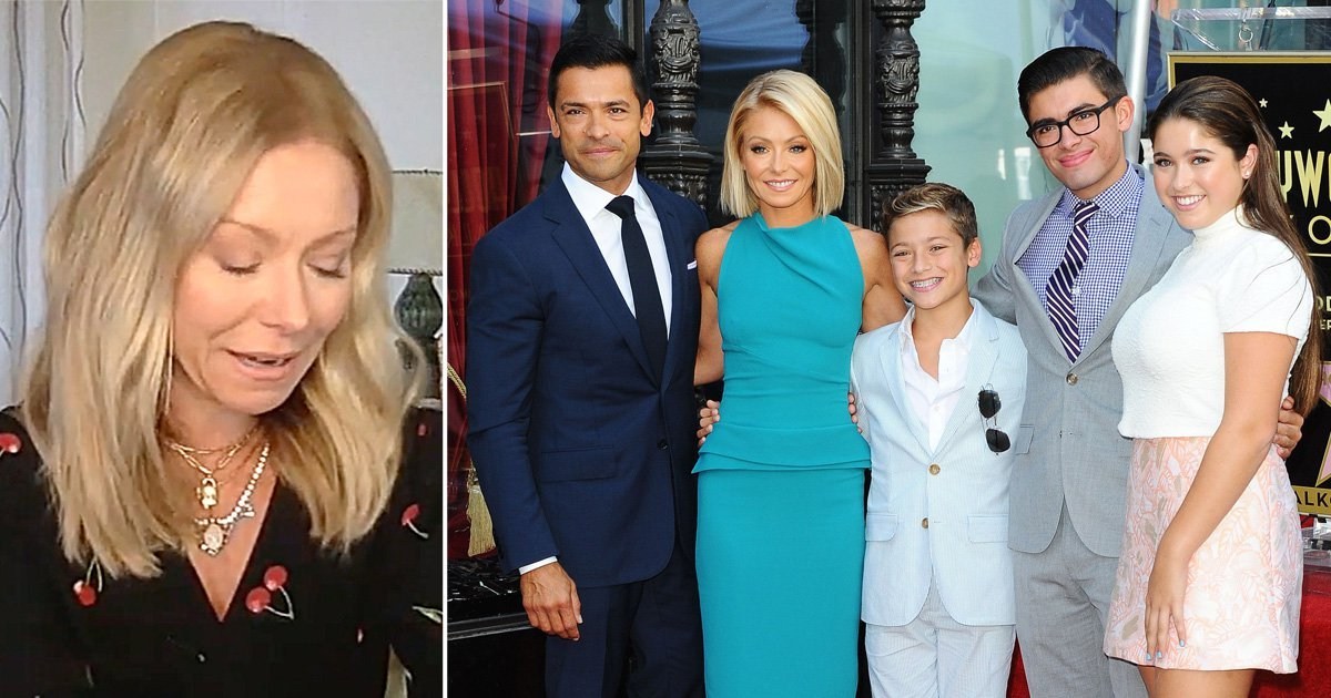 Kelly Ripa breaks down as she reveals she’s not speaking to two of her kids while they’re self-isolating together